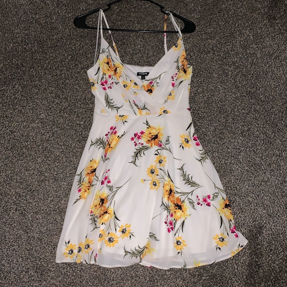 White Floral Dress